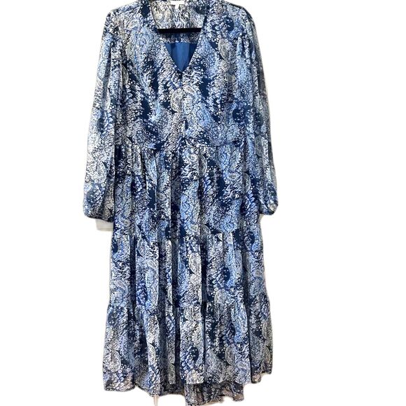 Joie Parisian Paisley Boho Printed Maxi Dress - Size Large - Picture 3 of 7